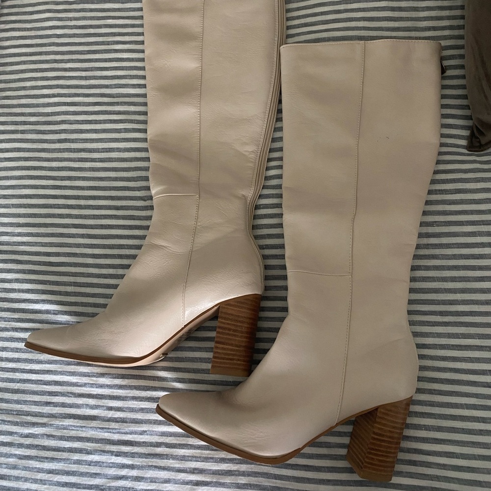 Bellini Cream Knee-High Women's Boots